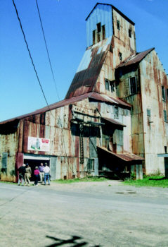  Rusting Champion #4 Shaft Rockhouse in Painesdale, last remnant of historic Copper Range mines.